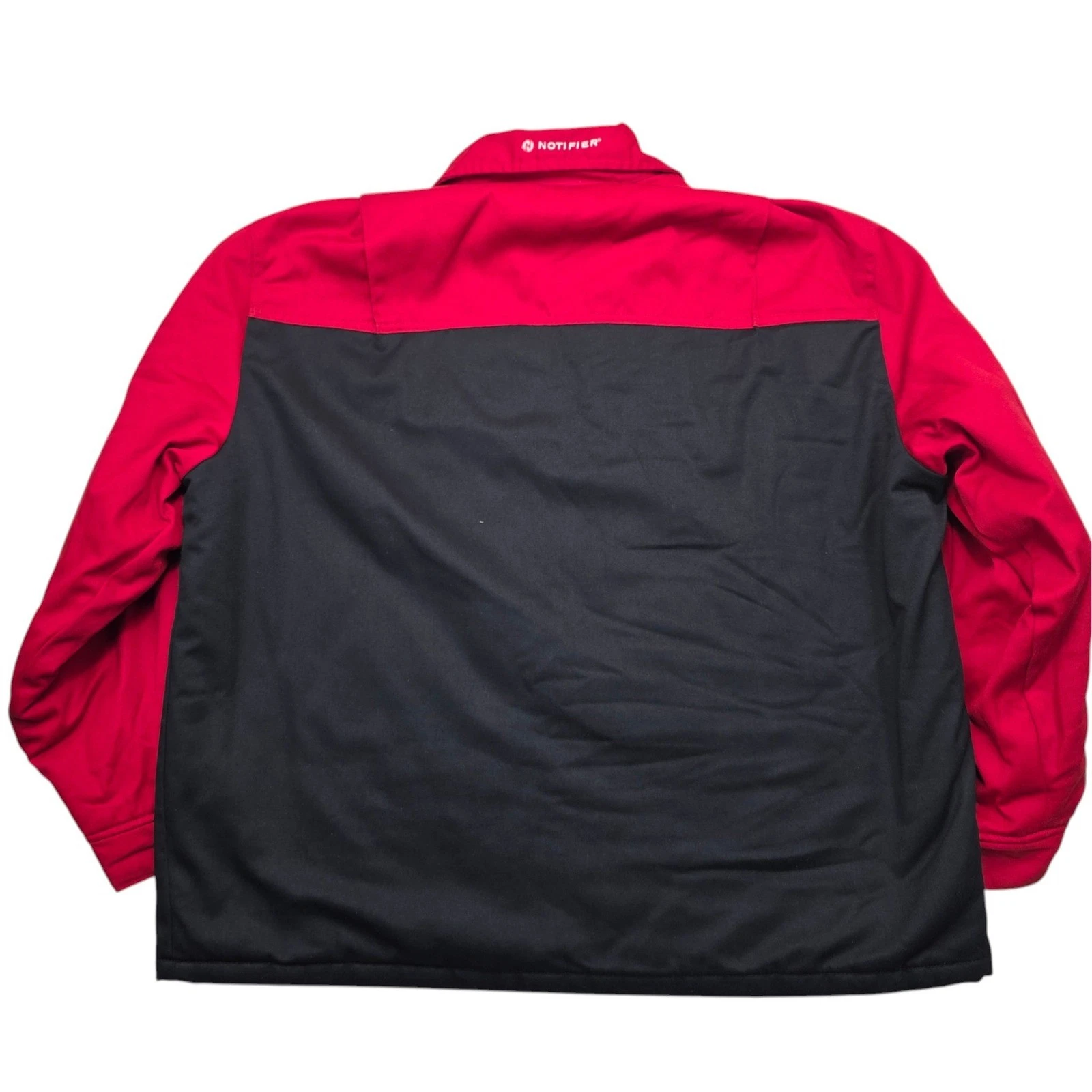 Dickies Mens 3XL Red Black Two Tone Quilted Lined Fire Call Work Jacket Notifier image 8