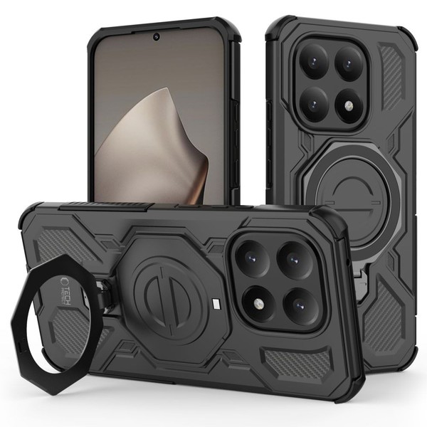 TECH-PROTECT Tacticstand Magsafe HandyhüLle FüR Xiaomi 15T, Schutz, Mattschwarz-image