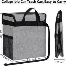 Car Trash Can Bin for Back Seat Leak Proof, Cute Car Trash Bag Hanging, Vehic...