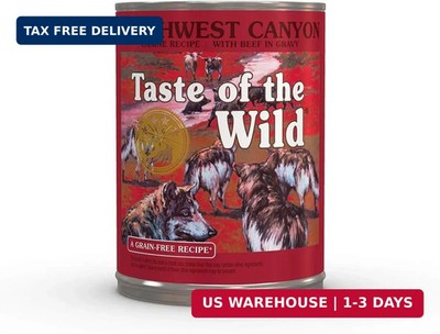 Taste of the Wild Southwest Canyon Wet Food Beef in Gravy 13.2oz Case of 12
