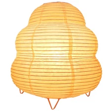 Japanese Rice Paper Lantern Lamp - E14 Base Night Light with Us Plug for Bedr...