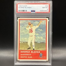 1963 Fleer #36 George Blanda PSA 8 NM-MT