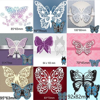 Schmetterling Metall Stencil Cutting Dies Scrapbooking Stanzschablone Die DIY