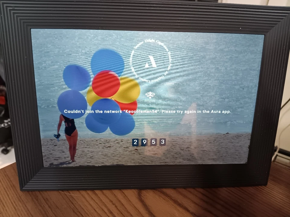 Aura Carver 10.1" Wi-Fi Digital Picture Frame – Gravel Gray – Tested & Working - Image 2 of 4