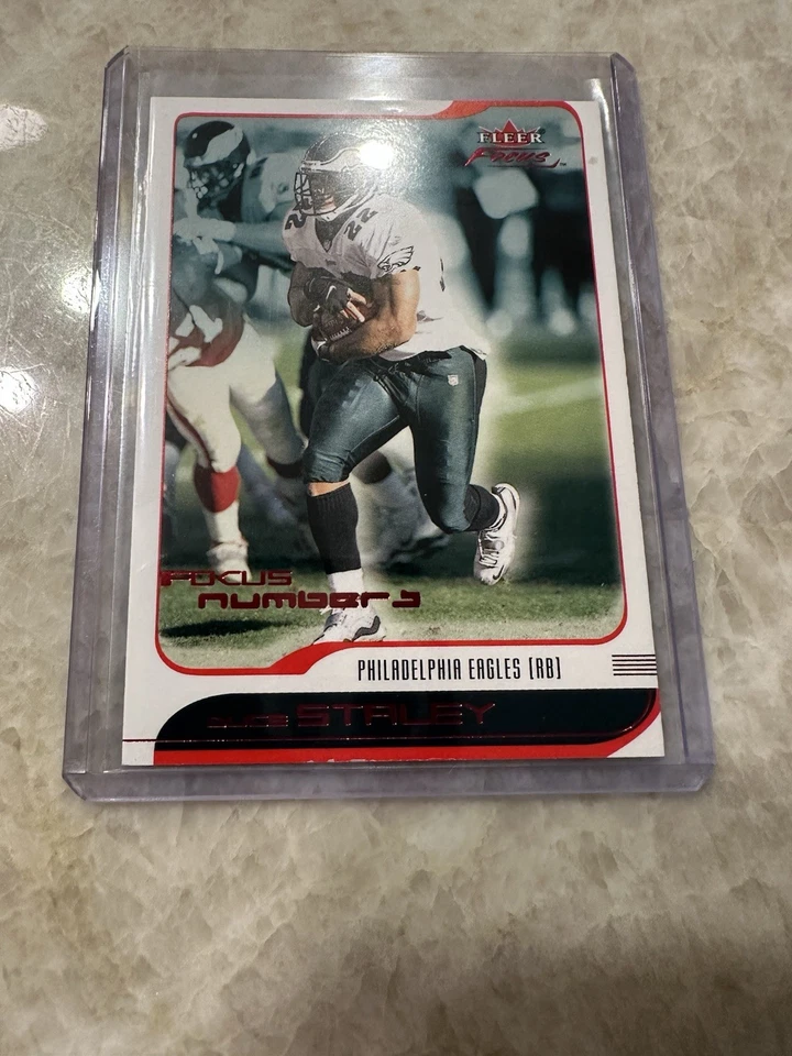 2001 Fleer Focus Numbers #74 Duce Staley /79 Philadelphia Eagles SSP Card Rare - Image 2 of 4