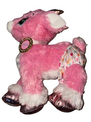 Build-A-Bear Workshop Twinkle Sparkle Pink Plush Reindeer 14'' Plush &bottom Cove