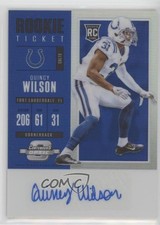 2017 Panini Contenders Optic Rookie Ticket Blue Prizm /25 Quincy Wilson Auto nd3