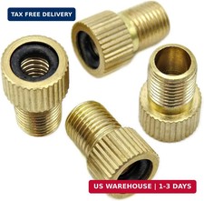 Brass Presta Valve Adapter - Convert Presta to Schrader - Inflate Tire Using Sta