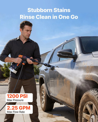 #ad Cordless Pressure Washer 1200PSI MAX Portable Pressure Washer with Brushless Mo $153.88