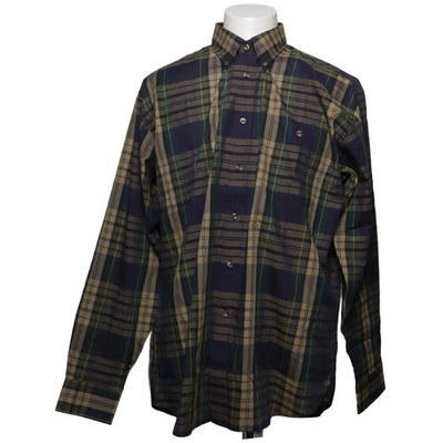 Van Heusen, Flanellhemd, Größe: 41, Blau/Beige/Grün, Karo, Herren #AcC