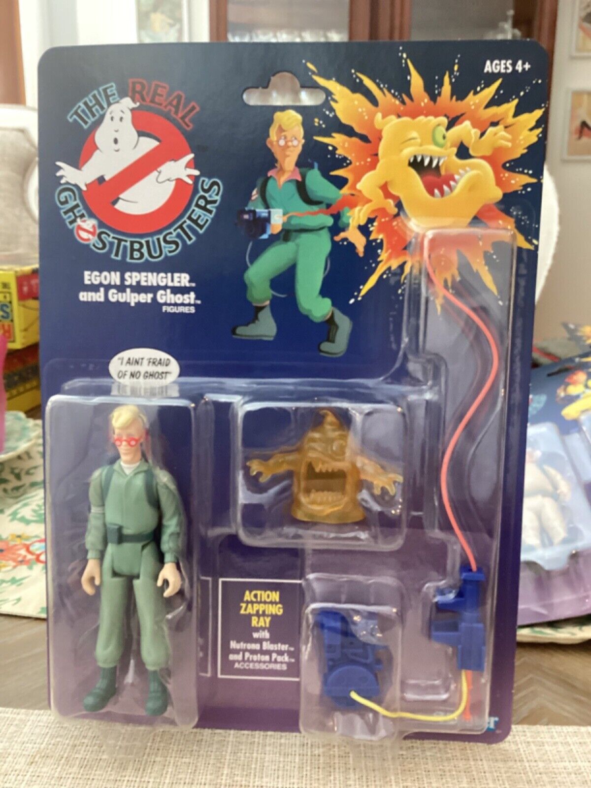 The Real Ghostbuster by Kenner Egon Spengler & Gulper Ghost mint in package
