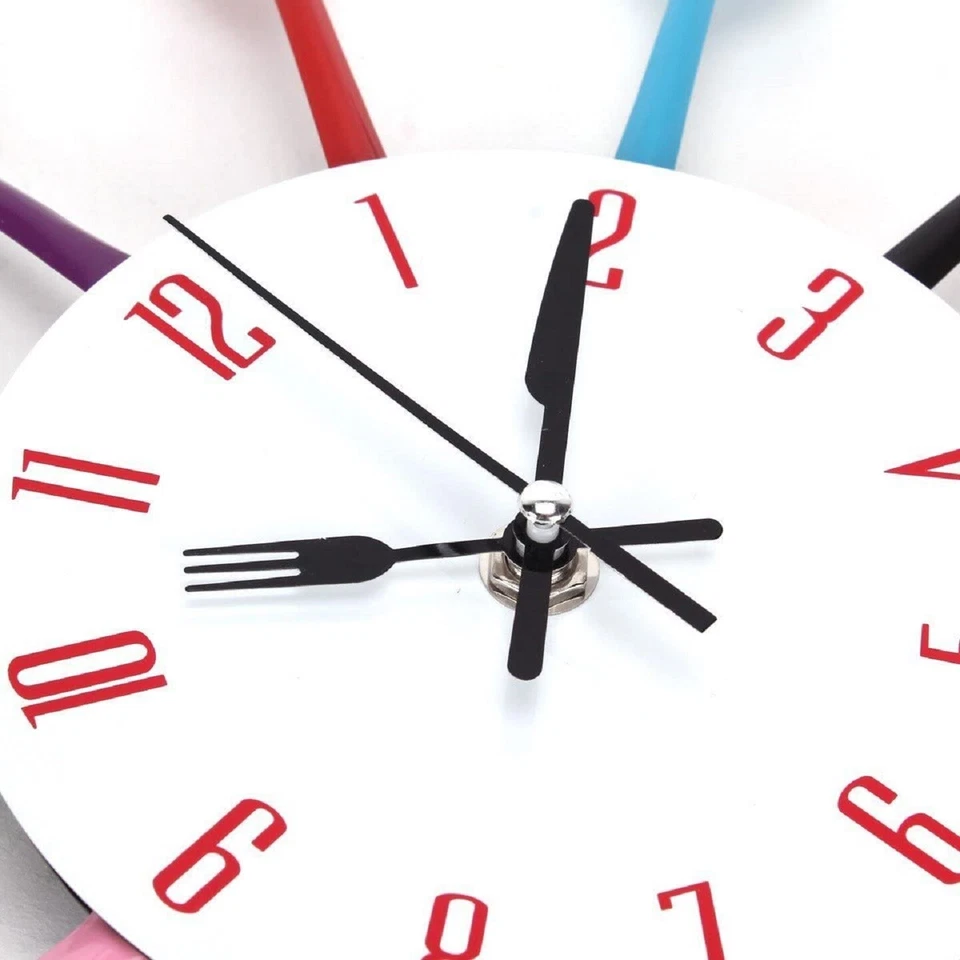 Relojes De Pared Para Cocina Restaurante Modernos 3D Con Adhesivo Para Colgar - Image 4 of 4