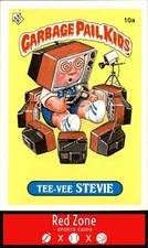 1985 Topps GPK Series 1 (UK) - #10a Tee-Vee Stevie NM/NM+ Set Break!.