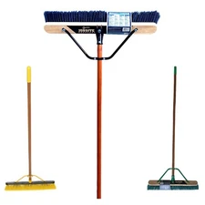 24in, 61cm Quickie JobSite, Contractor Grade, Medium Surface Push broom