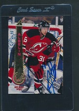 1994/95 Pinnacle #508 Tommy Albelin Devils Signed Auto *E6129
