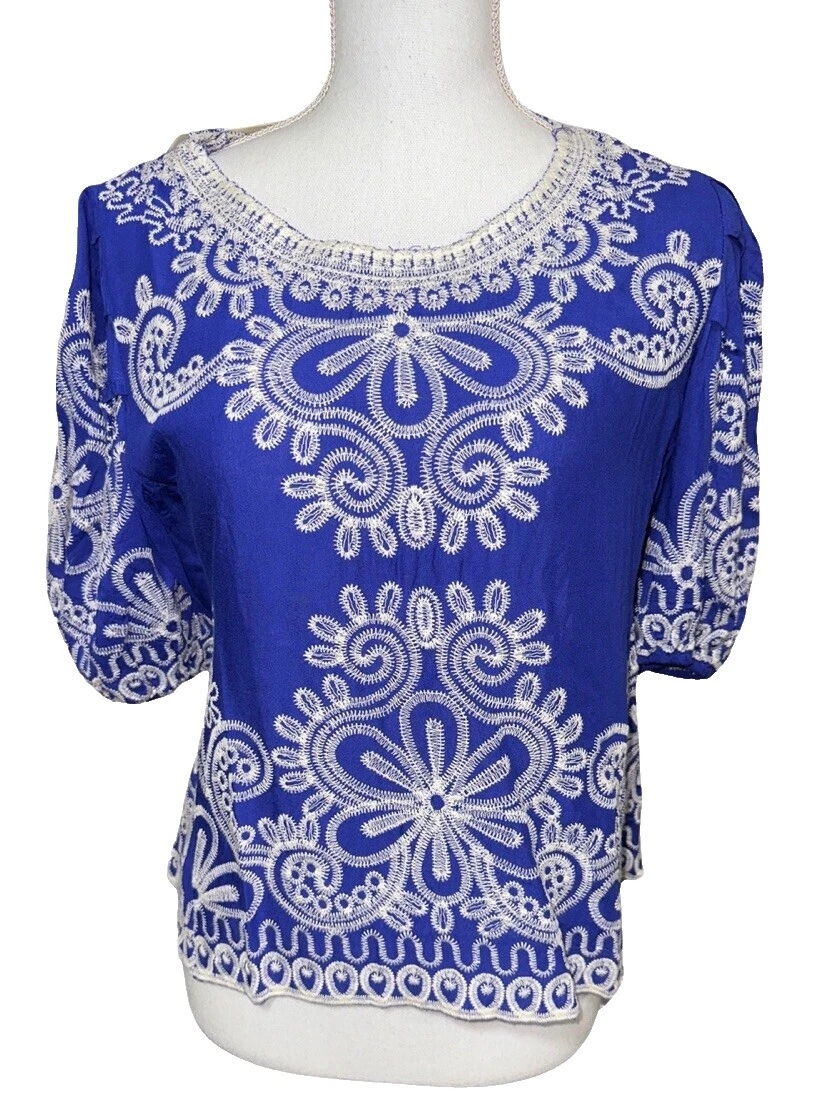 Embroidered Multicolor Tops for Women