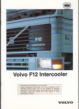 1989 VOLVO F12 INTERCOOLER TRUCK 20p International Market Brochure in English