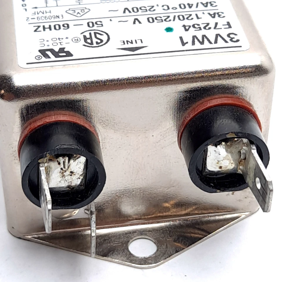 Filtro RFI Corcom 3VW1 F7254 Power Line, clasificación: 3A 120/250VAC 50-60Hz Foto 4 de 4