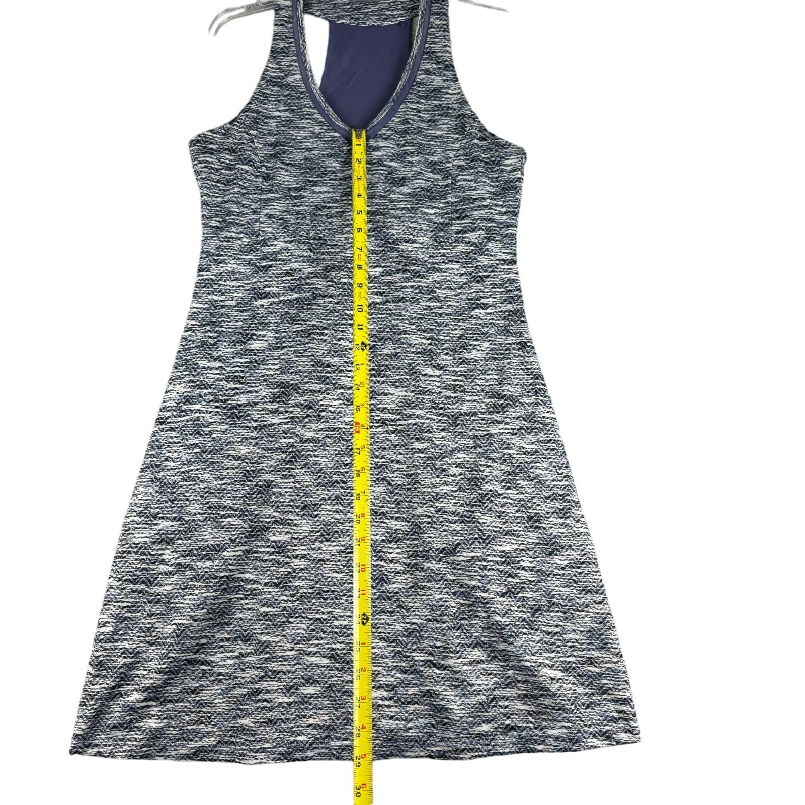 mpg sleeveless racerback pockets abstract dress