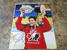 JETT WOO SIGNED 8X10 MATTE PHOTO VANCOUVER CANUCKS MOOSE JAW WARRIORS (G)
