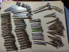 Vintage Lot 65Hair Clips Metal Aluminum Wave Tip Top Speed Dee Lady Ellen Morris