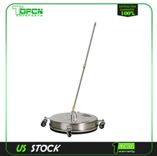19" Pressure Washer Surface Cleaner with 4 Wheels Stainless Steel Housing