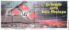 manifesto poste  6F LE LUNGHE NOTTI DELLA GESTAPO De Agostini gaipa SS NAZI U1