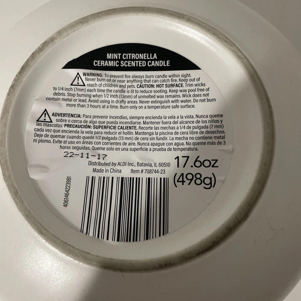 Huntington Home Candle Mint Citronella Large  - Image 4 of 4