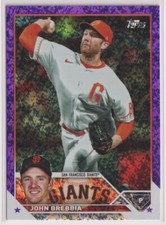 2023 Topps Update Purple Foilboard #US157 John Brebbia