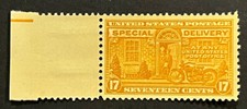 Travelstamps: 1944 US Stamps Scott #E18 17c  Motorcycle Harley-Davidson MNH OG