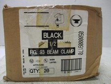 Black 1/2" Beam Clamp Fig. 93 Made in USA (Lot of 20)
