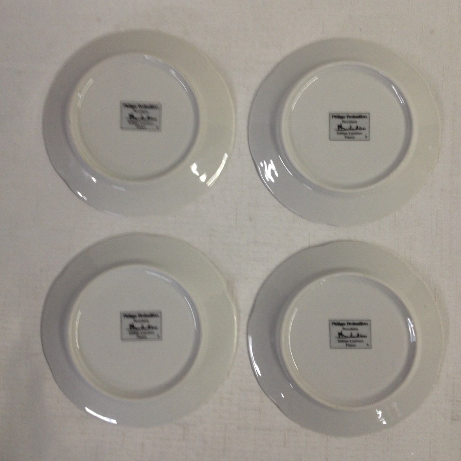 Philippe Deshoulieres Wine and Cheese Made in France Canape Plates 5.5