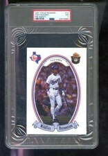 1987 Texas Rangers Wildfire Prevention Fire Safety #14 Tom Paciorek PSA 7 Card