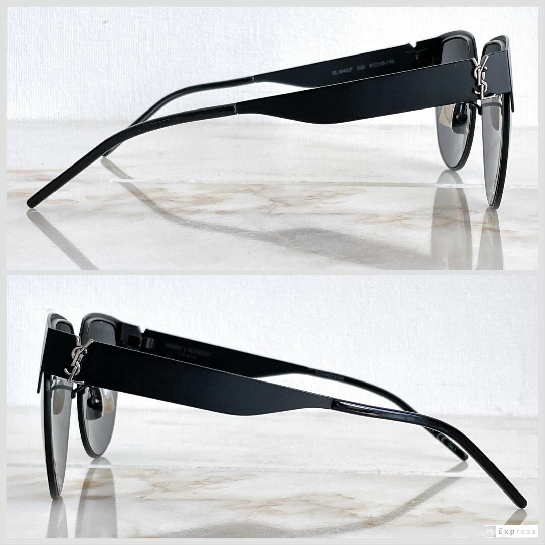 Occhiali da sole YVES SAINT LAURENT montatura in metallo nero usati