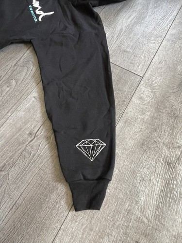 Diamond Supply Co. Black OG Script Pullover Graphic Logo Hoodie Youth Size M - Picture 5 of 8