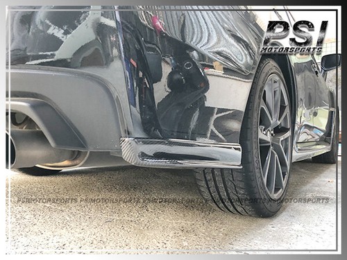 ST Type Carbon Fiber Rear Bumper Add-on Splitter Lip for 15-21 SUBARU ...
