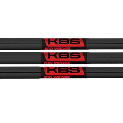 Set of 3 KBS Tour 610 Wedge Shafts Regular Plus 115g .355 Tip Black Gloss NEW
