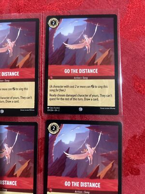 4x Disney Lorcana Floodborn Go the Distance 129/204 x4 MINT | eBay