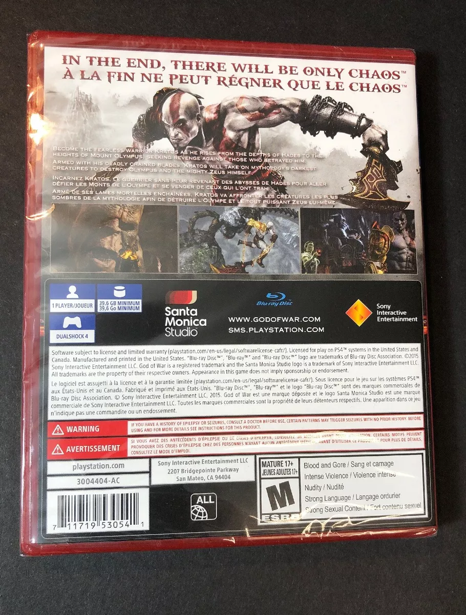 God of War III Remastered [ PlayStation Hits ] (PS4) NEW | eBay