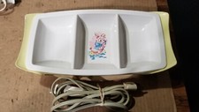 VTG General Electric GE Heat N Serve Baby Dish Bunny Warming Tray