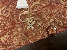 Gorgeous red Flower Bag Charm/keychain