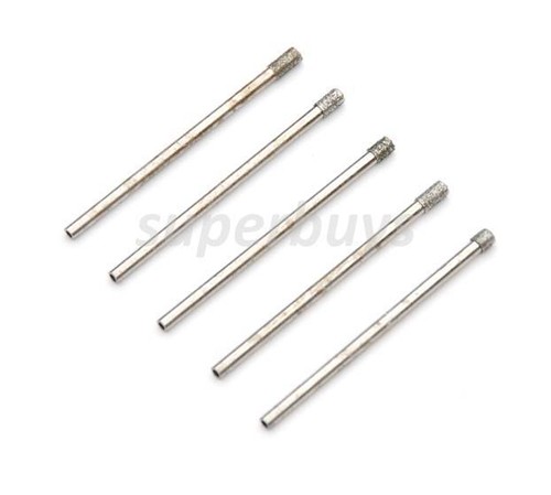 5-Piece 2mm Diamond Hole Saw Set For Tile, Glass & Ceramic - Rotary Drill Bits