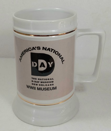 Rare Vintage Collectible Americas National D-Day Stein WW2 Museum New Orleans - Picture 5 of 5