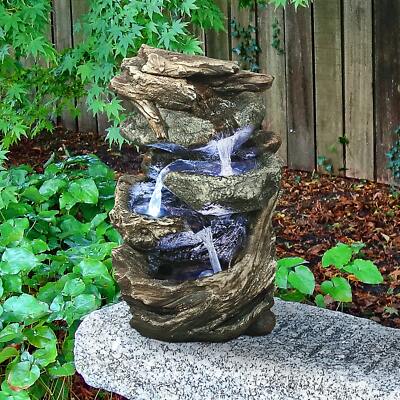 Design Toscano Glacier Peak Cascading Garden Fountain