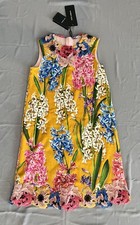 NEW, WITH TAGS DOLCE & GABBANA Kids GIRLS MUSTARD YELLOW FLORAL 9 - 10 yrs SZ 10