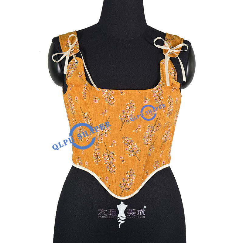 美品◾️VINTAGE RIBBED CORSET TOP_SLEEVELESS Amazon.com: CTPCRTYK Women's Spaghetti Straps Corset Bustier