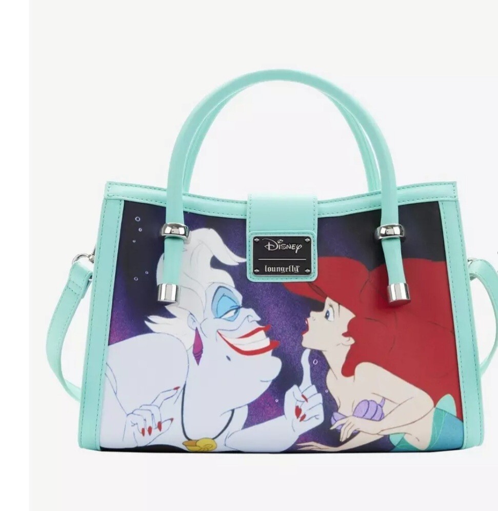 Loungefly‎ Disney The Little Mermaid Princess Scenes Series Womens Double Strap Amazon.com: Loungefly Disney Little Mermaid Ariel Castle  main image 2