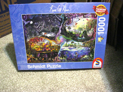 SCHMIDT 1000 PIECE PUZZLE PORTAL OF THE 4 REALMS ROSE CAT KHAN 2023  FAST RARE!