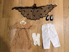 American Girl Josefina Vintage Christmas Dress  Mantilla Outfit Complete