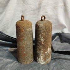 ancienne paire de poids pour horloge comtoise PLY21